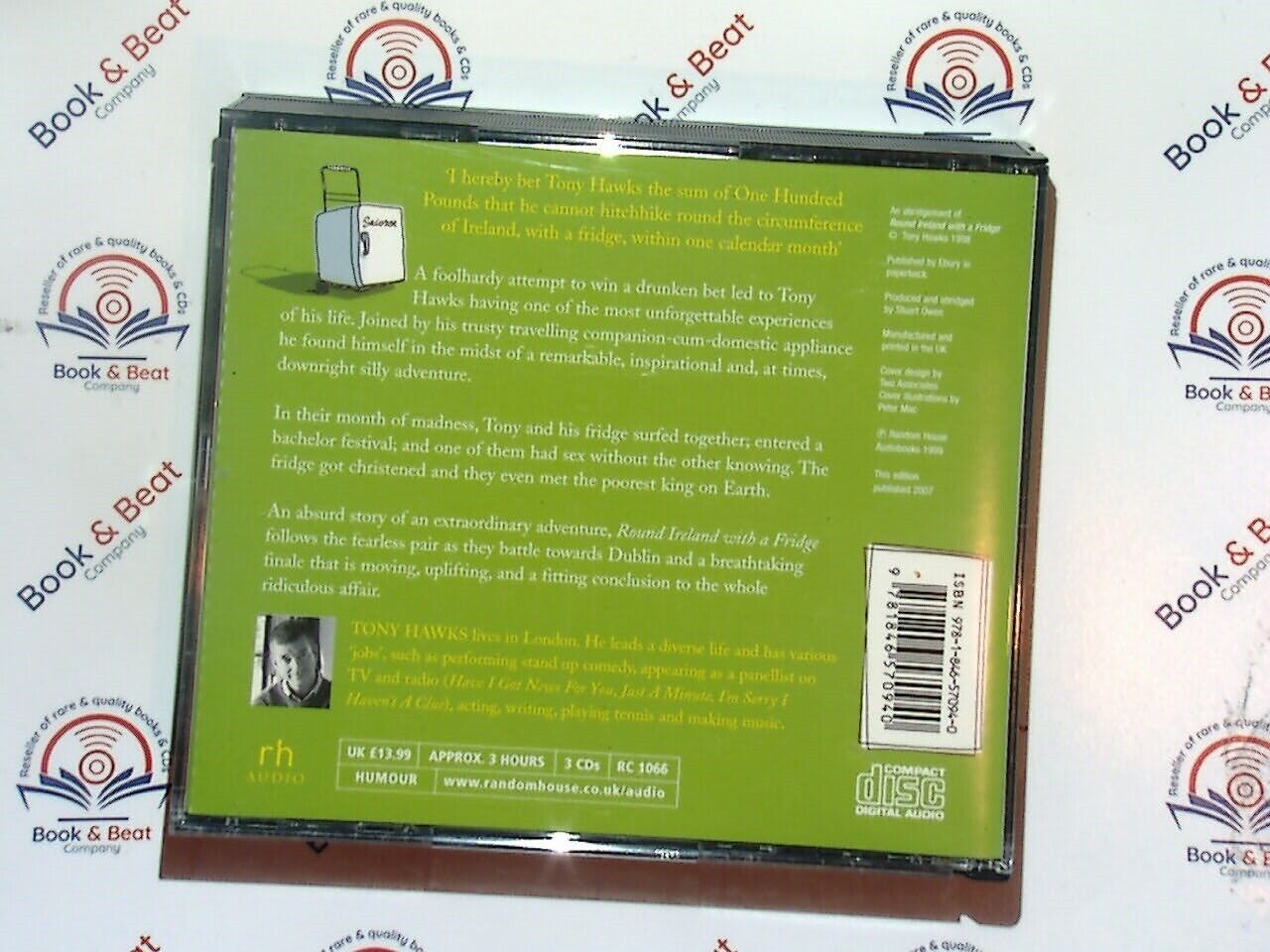 Tony Hawkes - Round Ireland With A Fridge Audiobook 3CD Nr Mint