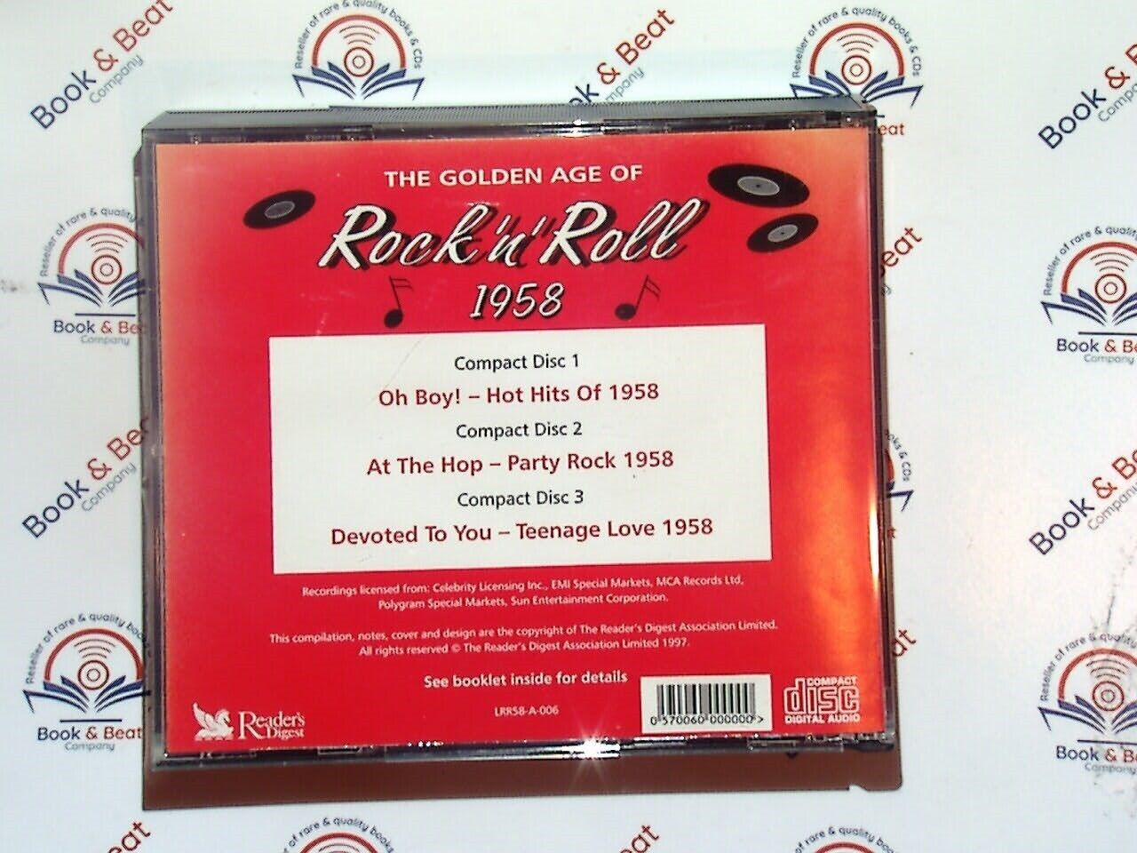 Various - The Golden Age Of Rock 'n' Roll : 1958 (Reader's Digest) 3CD Mint