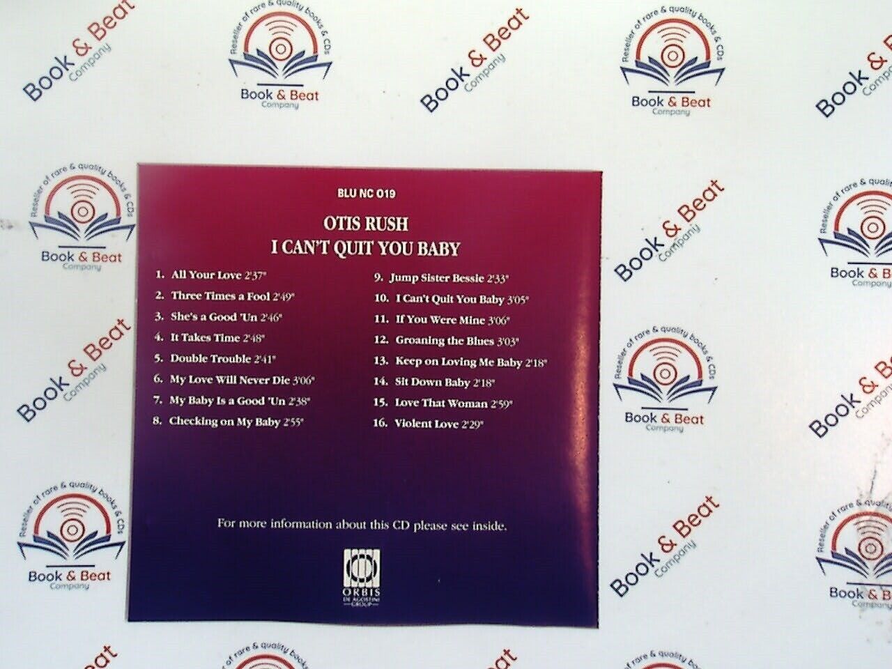 Otis Rush - I Can't Quit You Baby (The Blues Collection #19) CD Mint