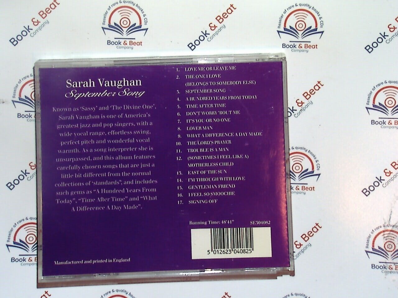 Sarah Vaughan - September Song CD Mint