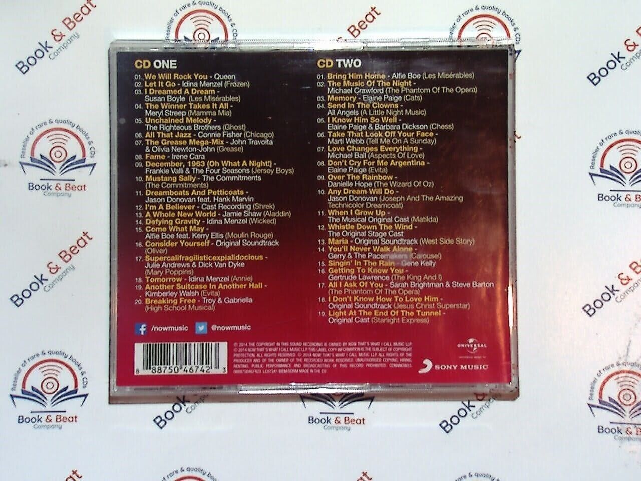 Now! That's What I Call Musicals 2CD Mint