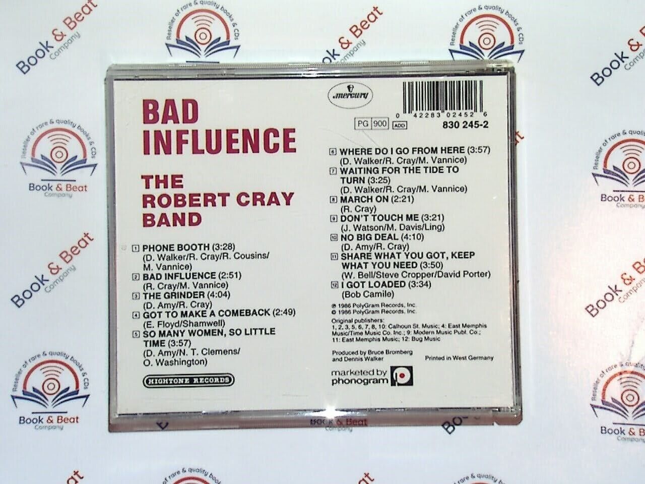 The Robert Cray Band - Bad Influence CD Mint