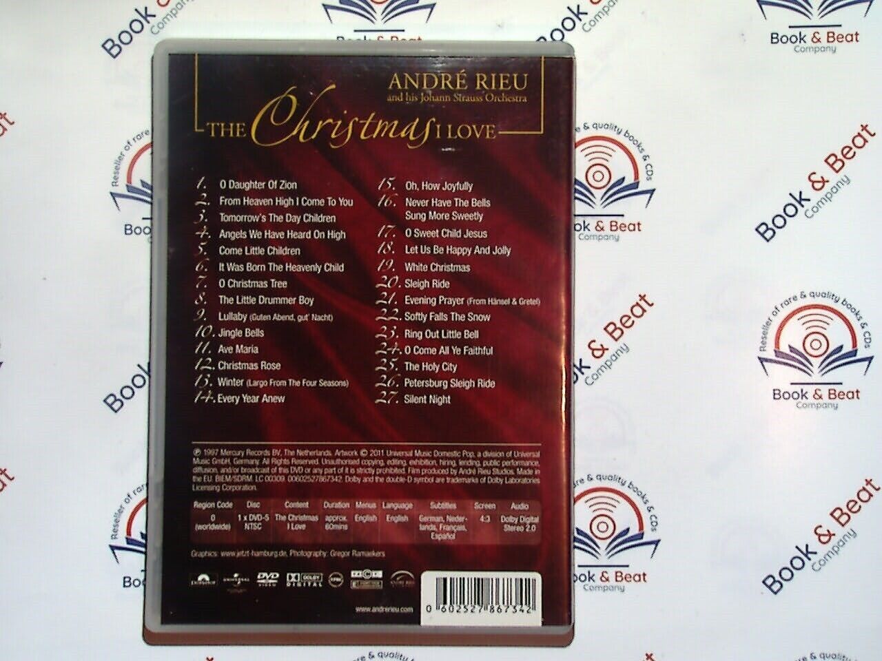 2 x Andre Rieu DVDs The Christmas I Love & Home For Christmas Mint