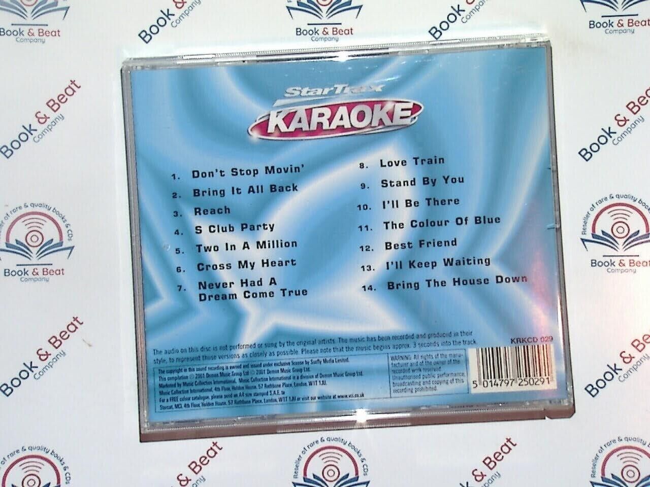 Startrax Karaoke - The Songs of S Club 7 CD Mint