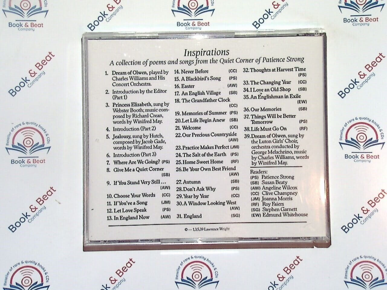 Patience Strong - Inspirations : A Collection Of Poems & Songs CD Nr Mint