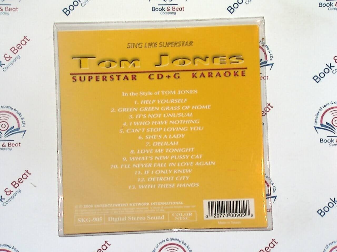 Top Hits Of Tom Jones - Superstar Karaoke CD+G CD Mint