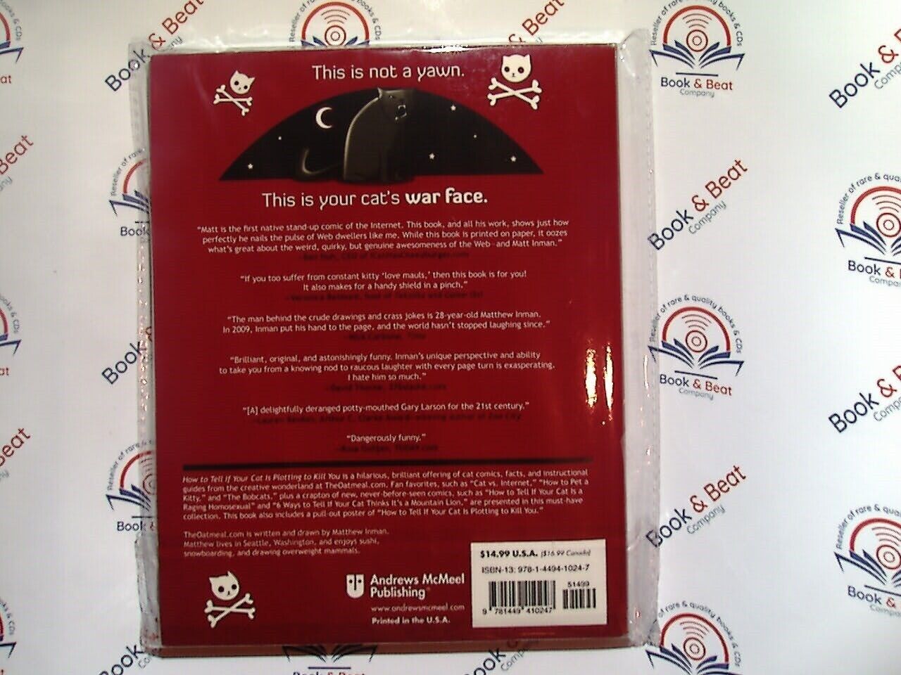 Matthew Inman - How to Tell If Your Cat Is Plotting to Kill You cw Poster PB NM