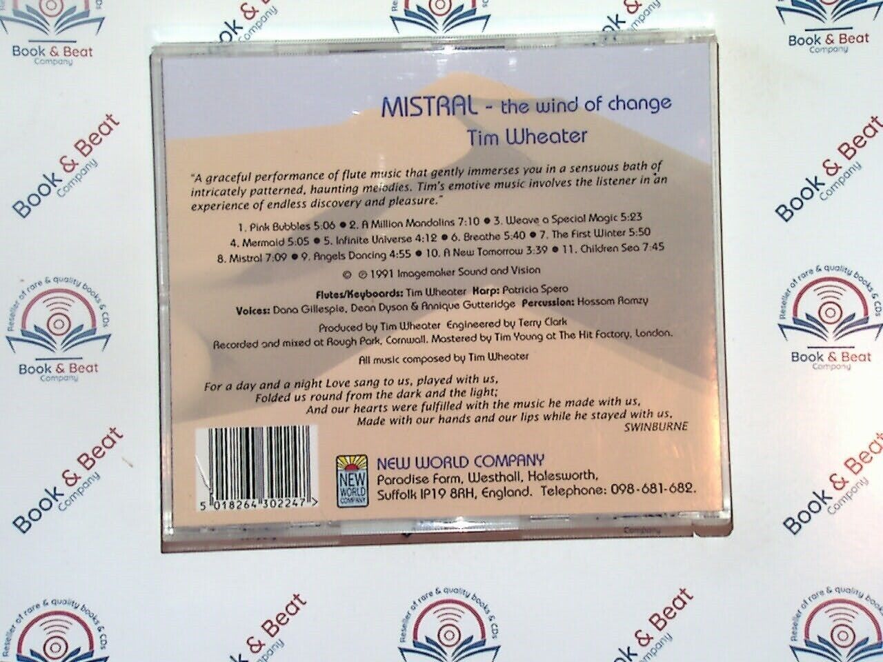 Tim Wheater - Mistral : The Wind Of Change CD Mint