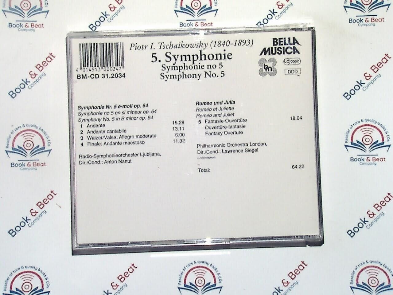 Peter Tchaikovsky (1840-1893) 5. Symphonie - Anut Nanut Lawrence Siegel CD Mint