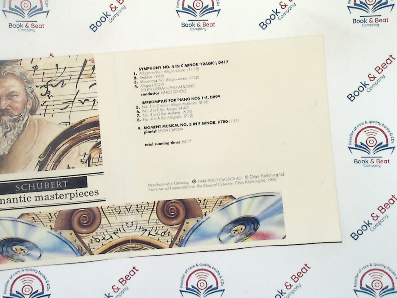 Schubert : Romantic Masterpieces (The Classical Collection #42) CD Nr Mint
