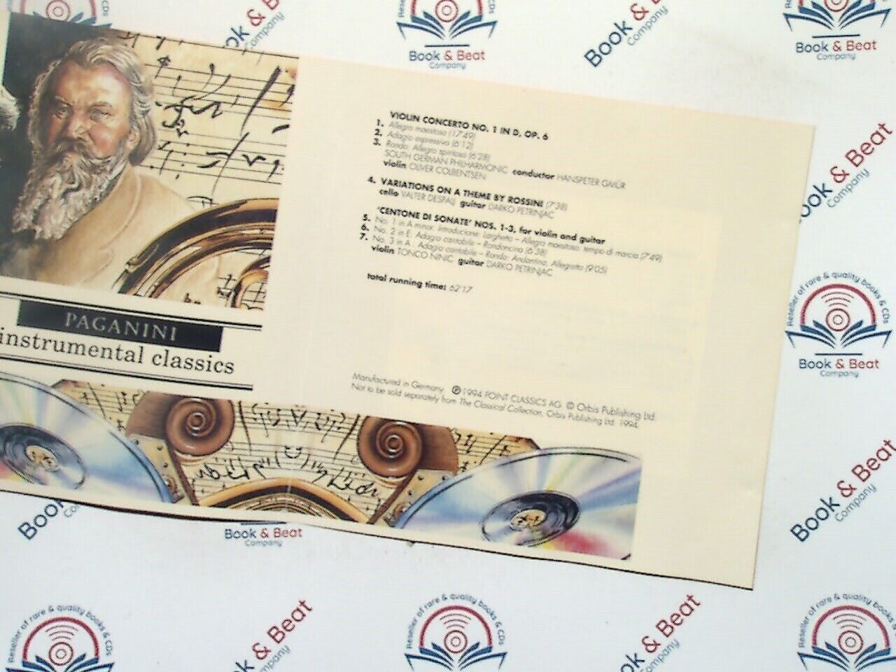 Paganini : Instrumental Classics (The Classical Collection #43) CD Mint