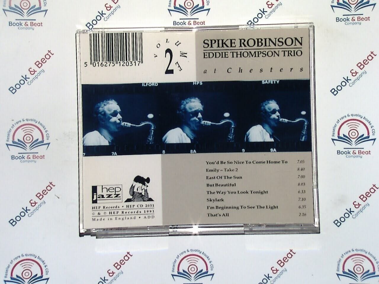 Spike Robinson With Eddie Thompson Trio At Chesters Volume 2 CD Mint