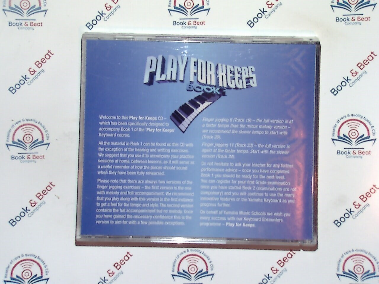 Yamaha Play For Keeps Book 1 Keyboard Backing Tracks CD Nr Mint