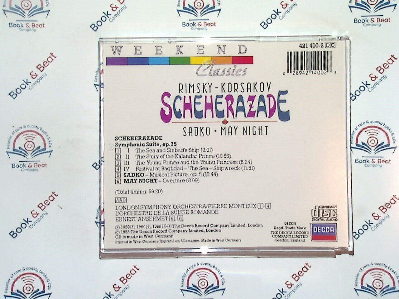 Rimsky-Korsakov - Scheherazade : Sadko / May Night CD Nr Mint