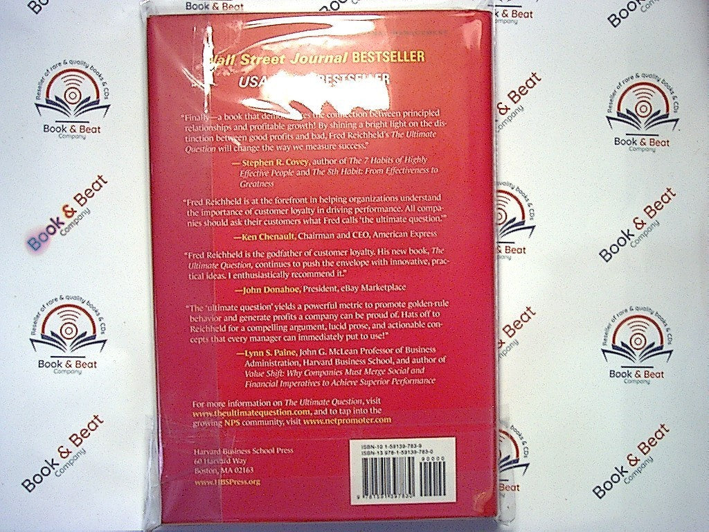 The Ultimate Question: Driving Good Profits - Fred Reichheld HB NEW