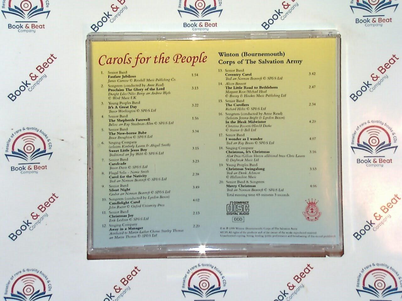The Salvation Army Winton (Bournemouth) Corps - Carols For The People CD Mint
