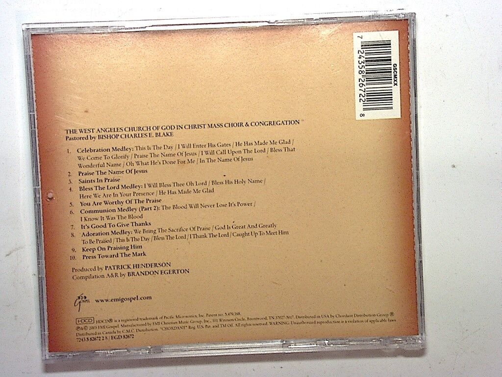 West Angeles Church of God Yes Lord: Saints in Praise cd Mint