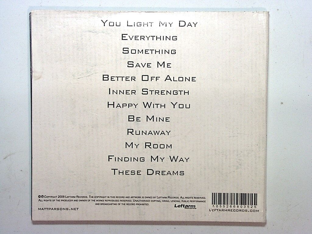 Matt Parsons - Inner Strength CD VGC