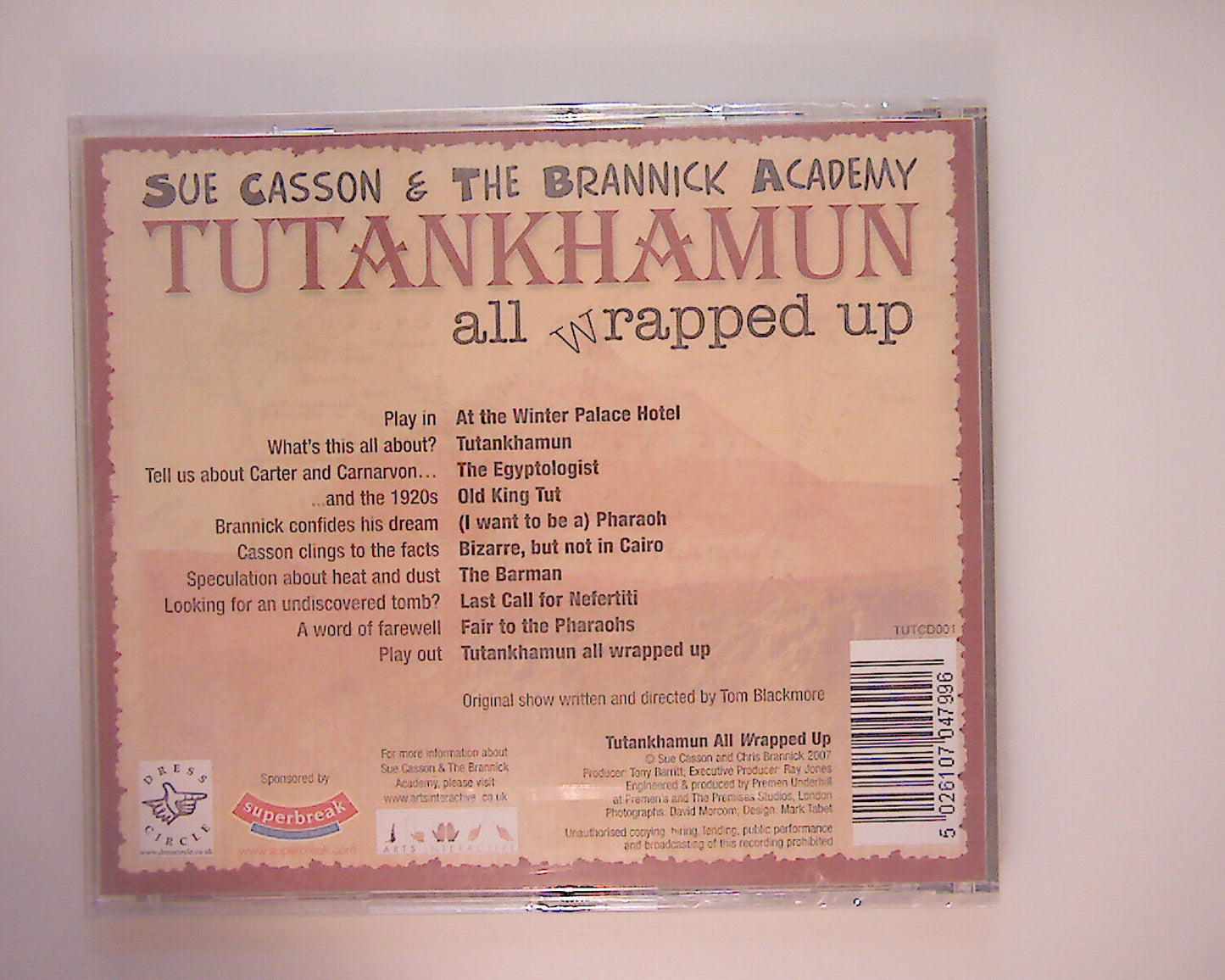 Sue Casson & The Brannick Academy TUTANKHAMUN-all wrapped up CD New & Sealed