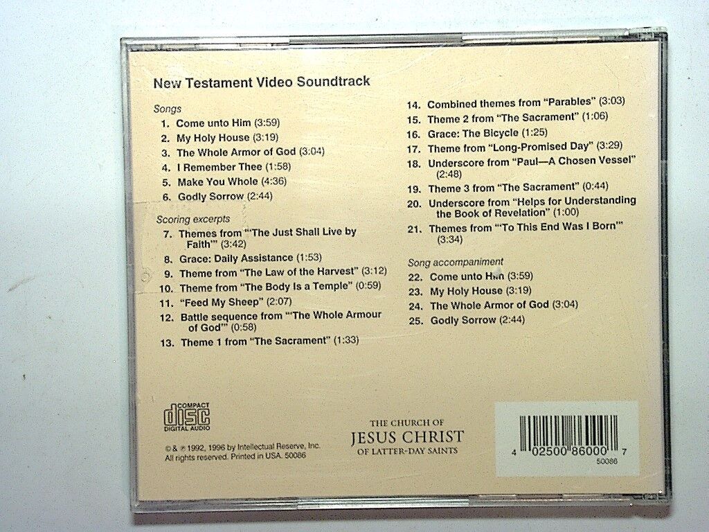 New Testament Video Soundtrack (UK Import) ~ Merrill Jenson CD Mint