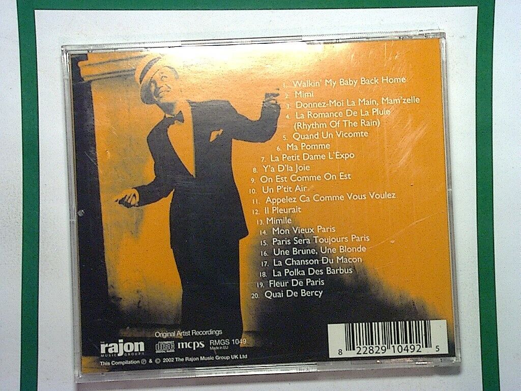 Maurice Chevalier Walkin' My Baby Back Home CD Mint