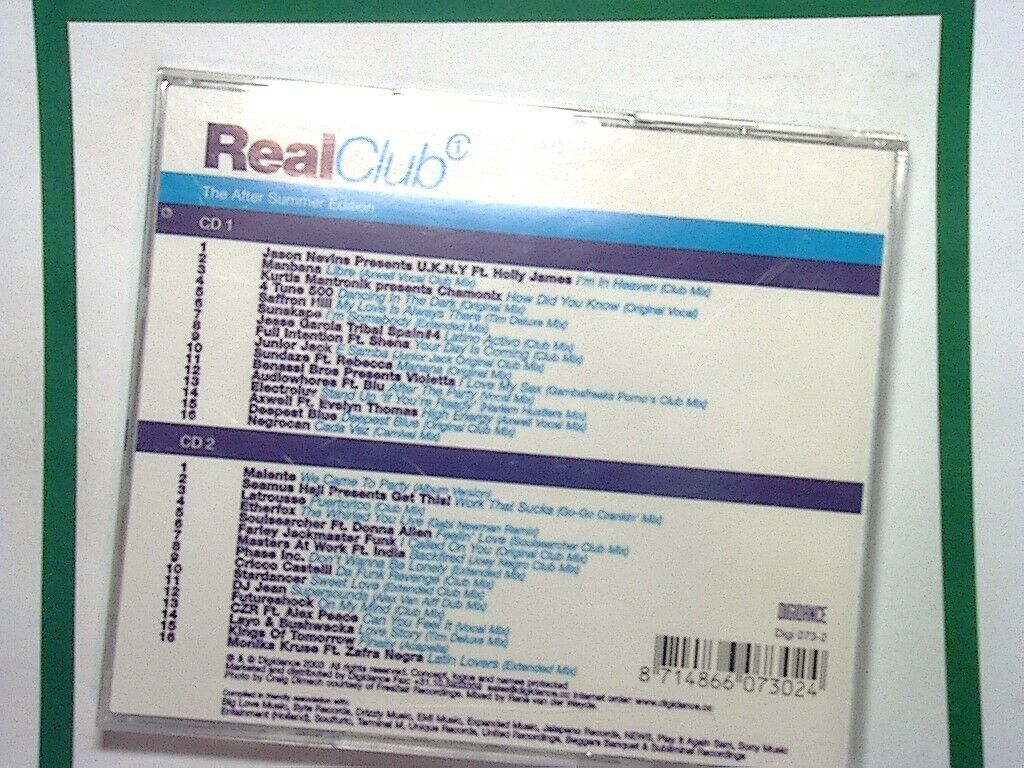 Various Artists	Real Club 1 After Summer Edition 2CD Mint