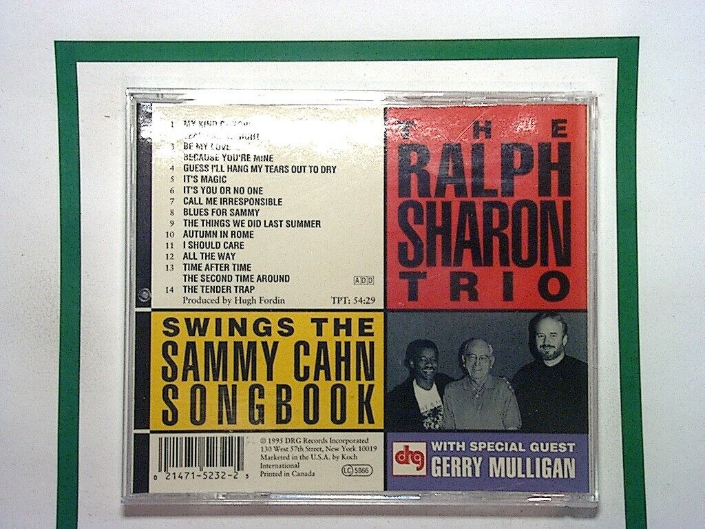 Ralph Sharon - Swings the Sammy Cahn Songbook (1995) CD Nr Mint