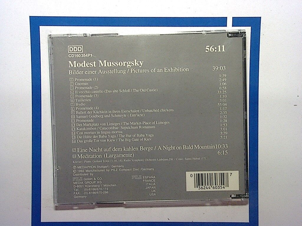 Pictures of An exhibition Vienna Master Series - Modest Mussorgsky Cd Mint