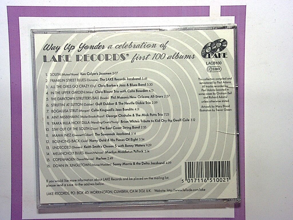 Various Artists - Way Up Yonder (A Celebration of Lake Records' 1st, 1998) Mint
