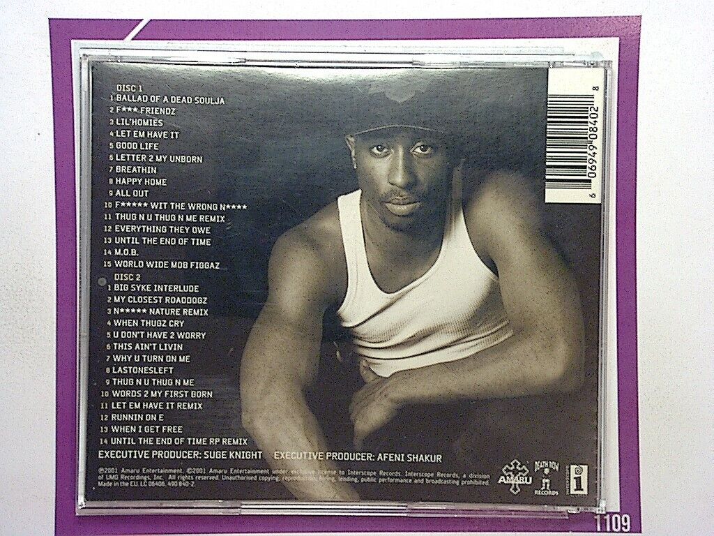 2Pac Until The End Of Time 2 CD Mint