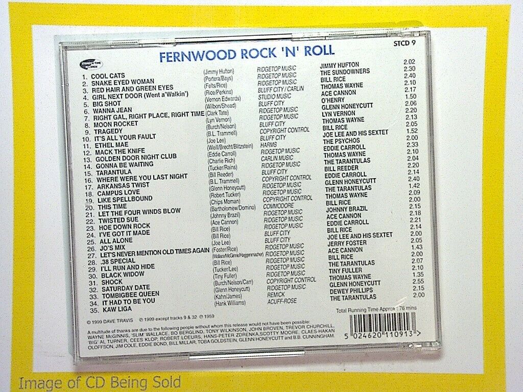 Various Artists Fernwood Rock 'n' Roll CD Mint