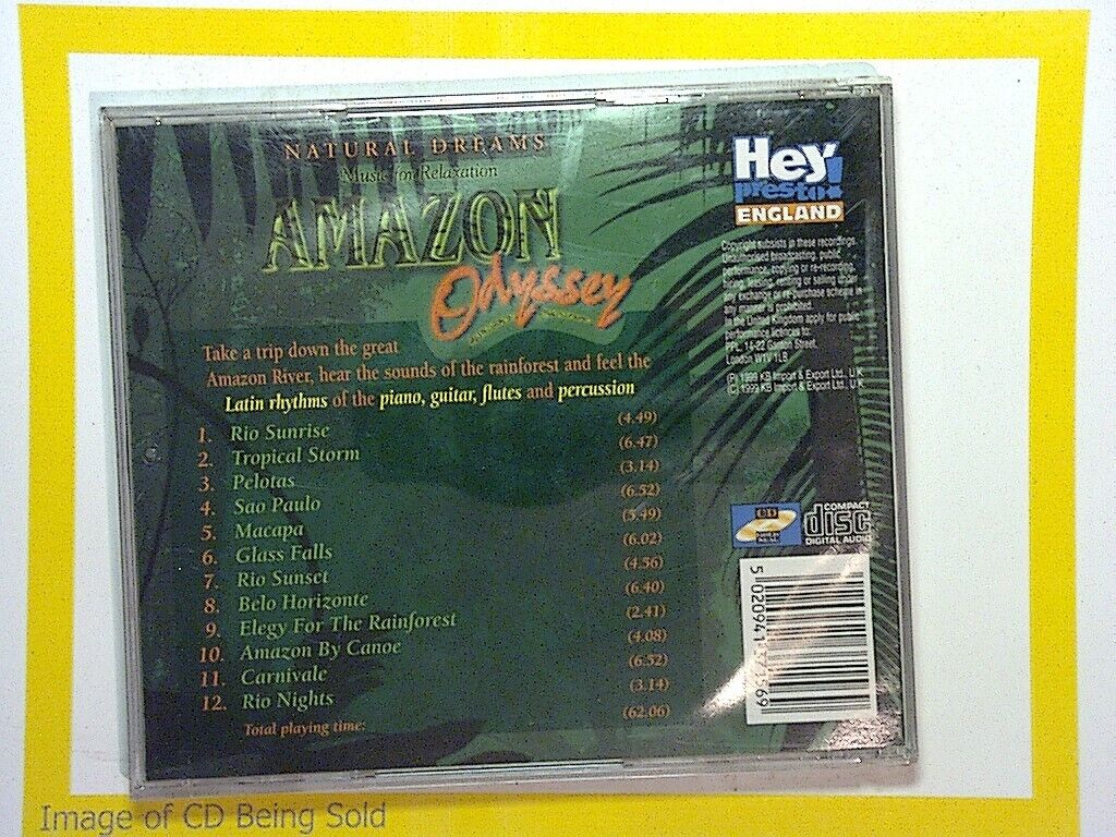 Natural Dreams Amazon Odyssey - Music for Relaxation CD Mint
