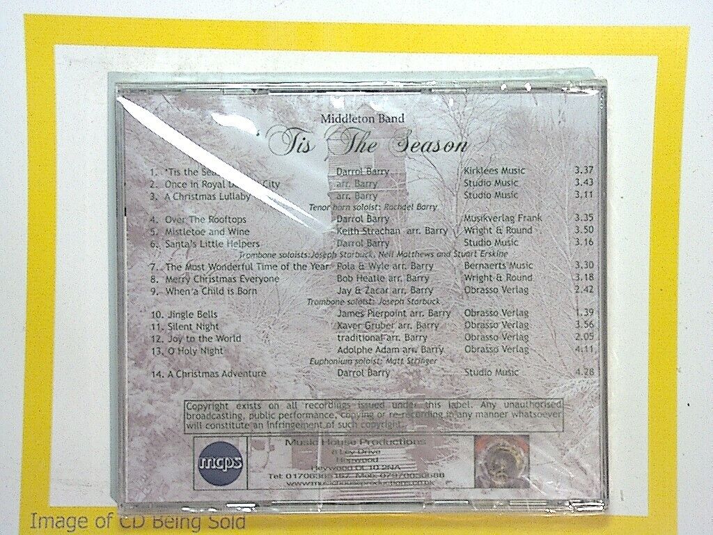 Middleton Band Matt Stringer Tis The Season Music of Darrol Barry New & Sealed