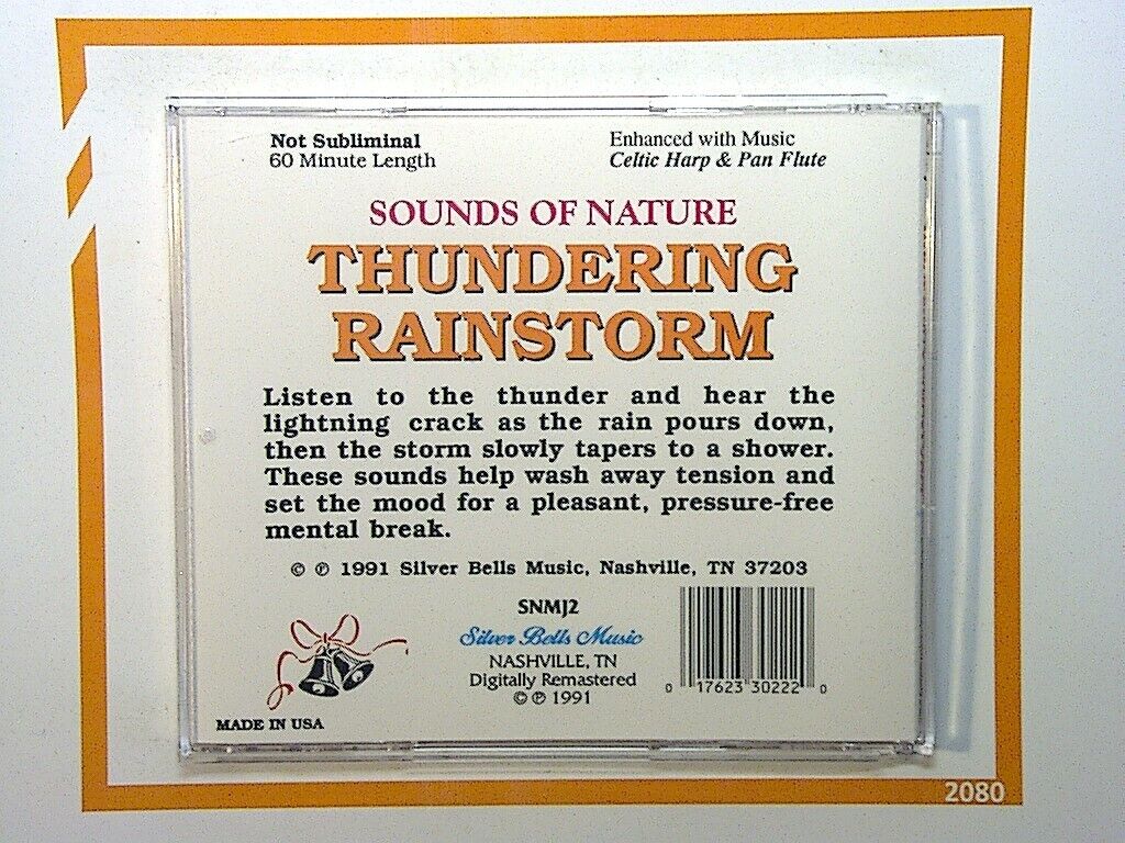 Sounds of Nature Thundering Rainstorm CD Mint