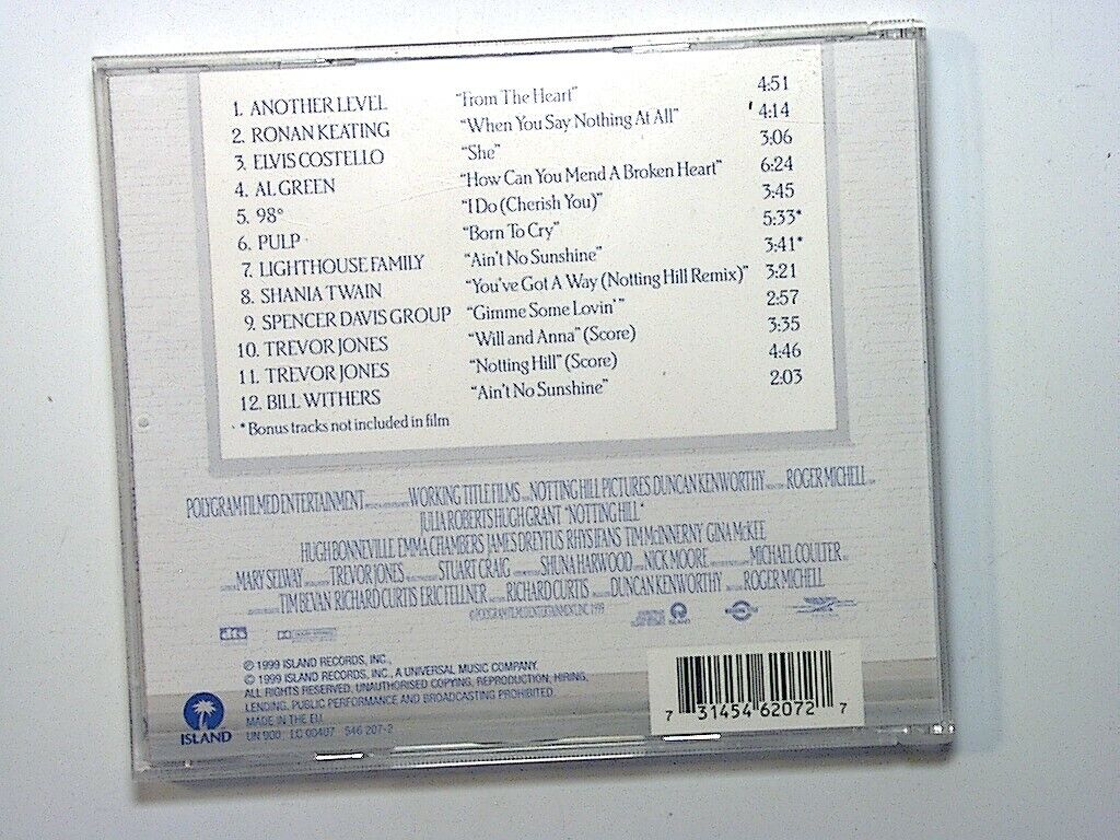 Music From The Motion Picture Notting Hill CD Mint