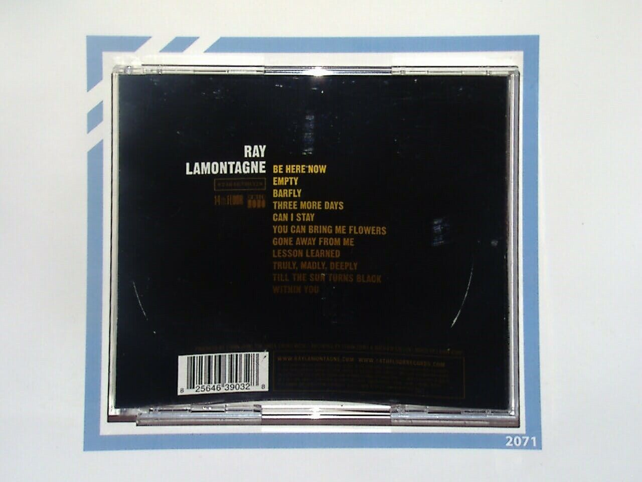 Ray LaMontagne Till The Sun Turns Black CD Nr Mint