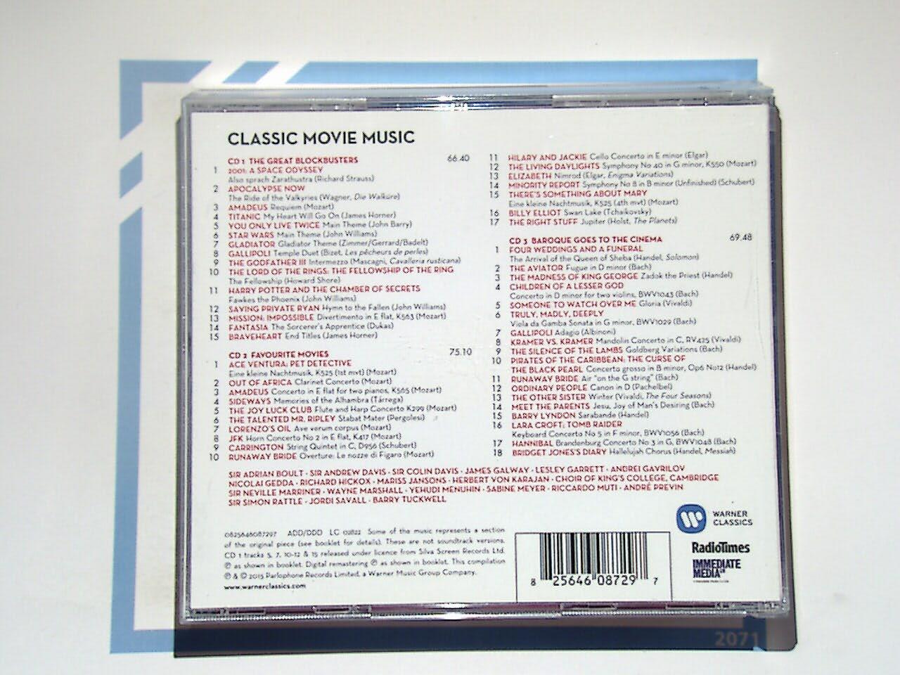 Radio Times Classic Movie Music 3CD Box Set Mint