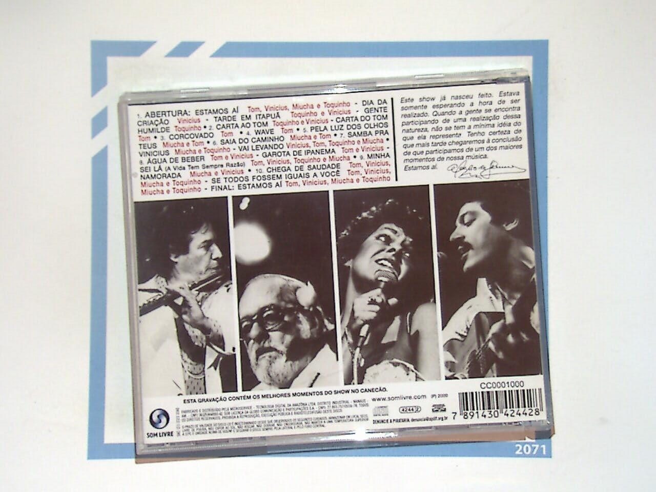 Tom Vinicius Toquinho Miucha Gravado Ao Vivo No Canecao CD Mint