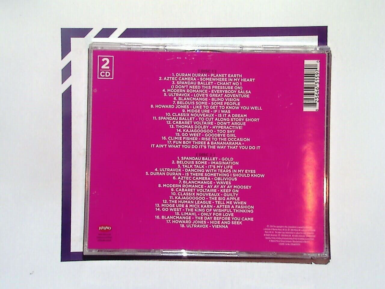 Various - Original New Romantic 2CD Mint