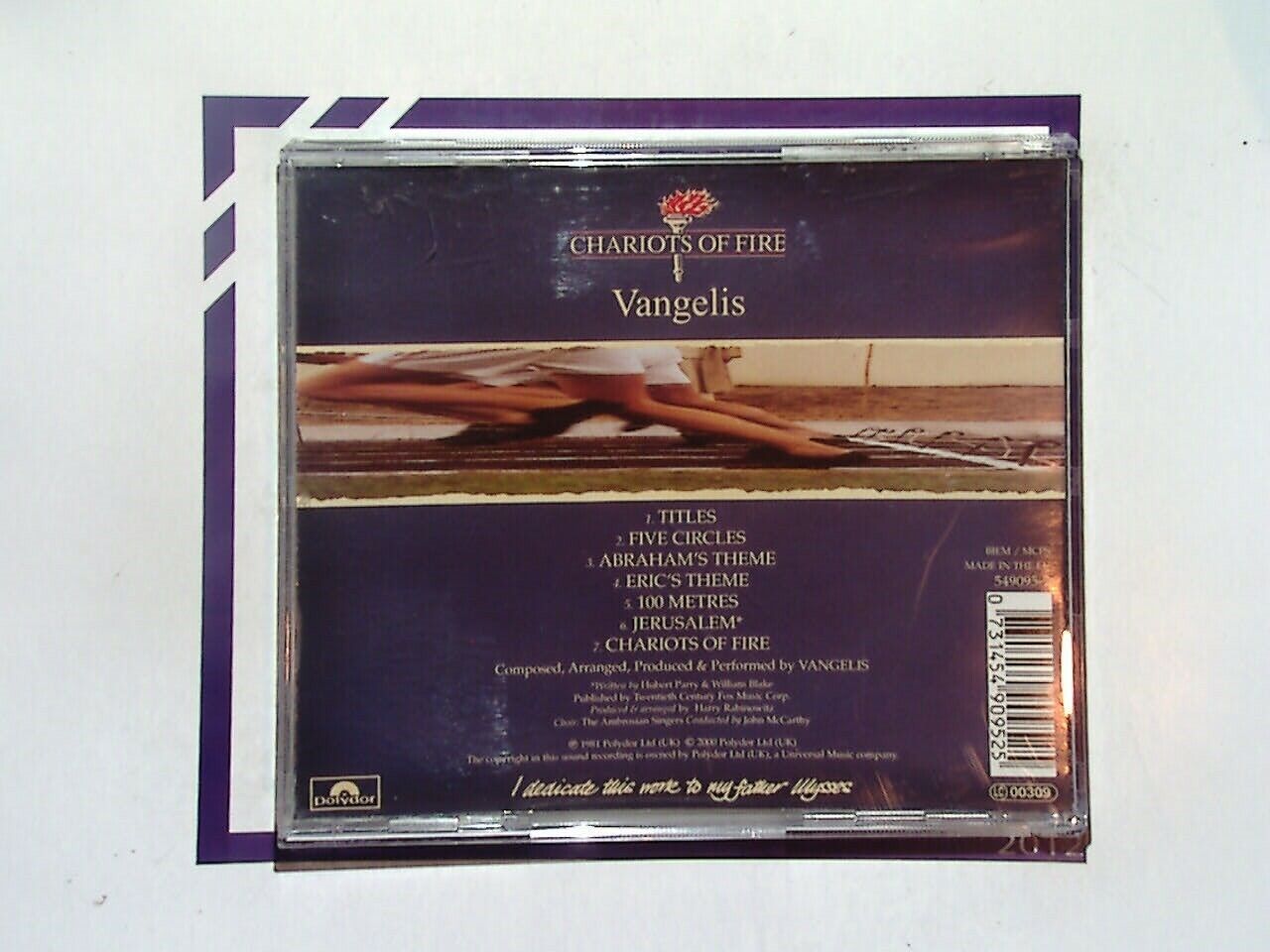 Vangelis - Chariots of Fire CD Mint