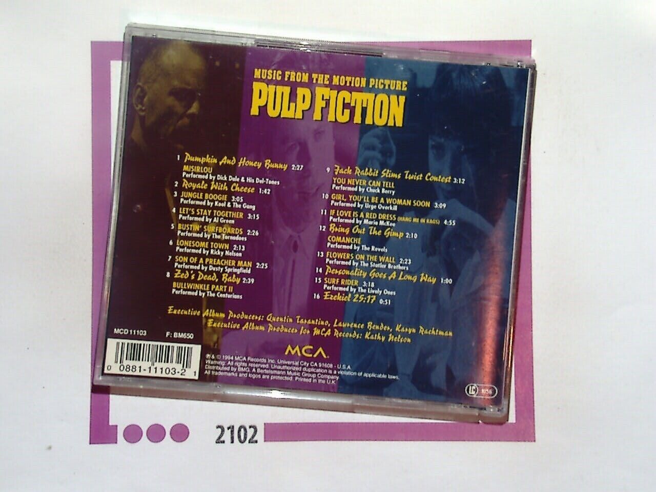 Various Artists	Pulp Fiction CD VGC