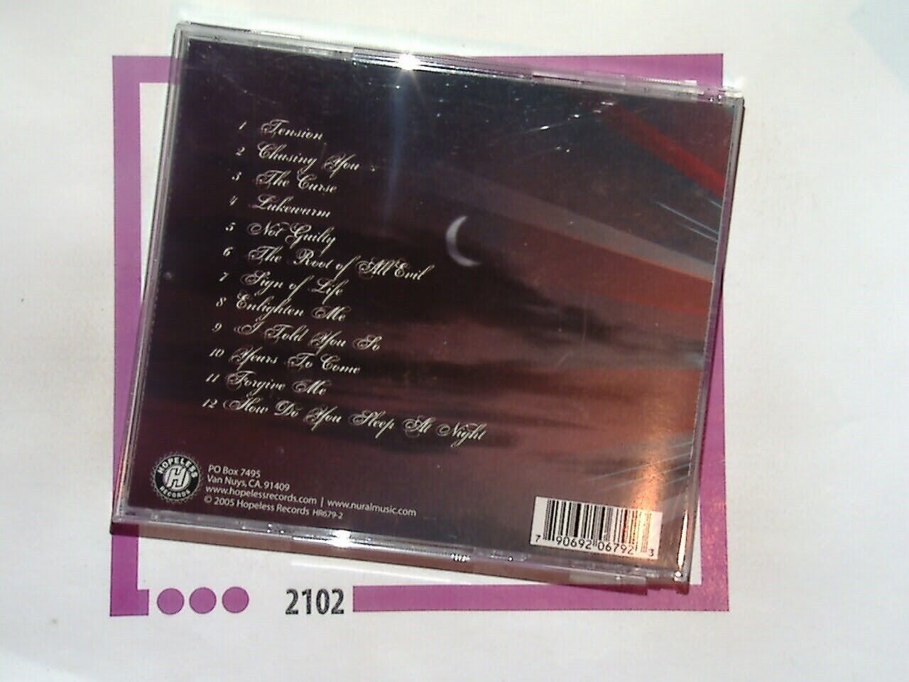 Nural The Weight Of The World CD Nr Mint