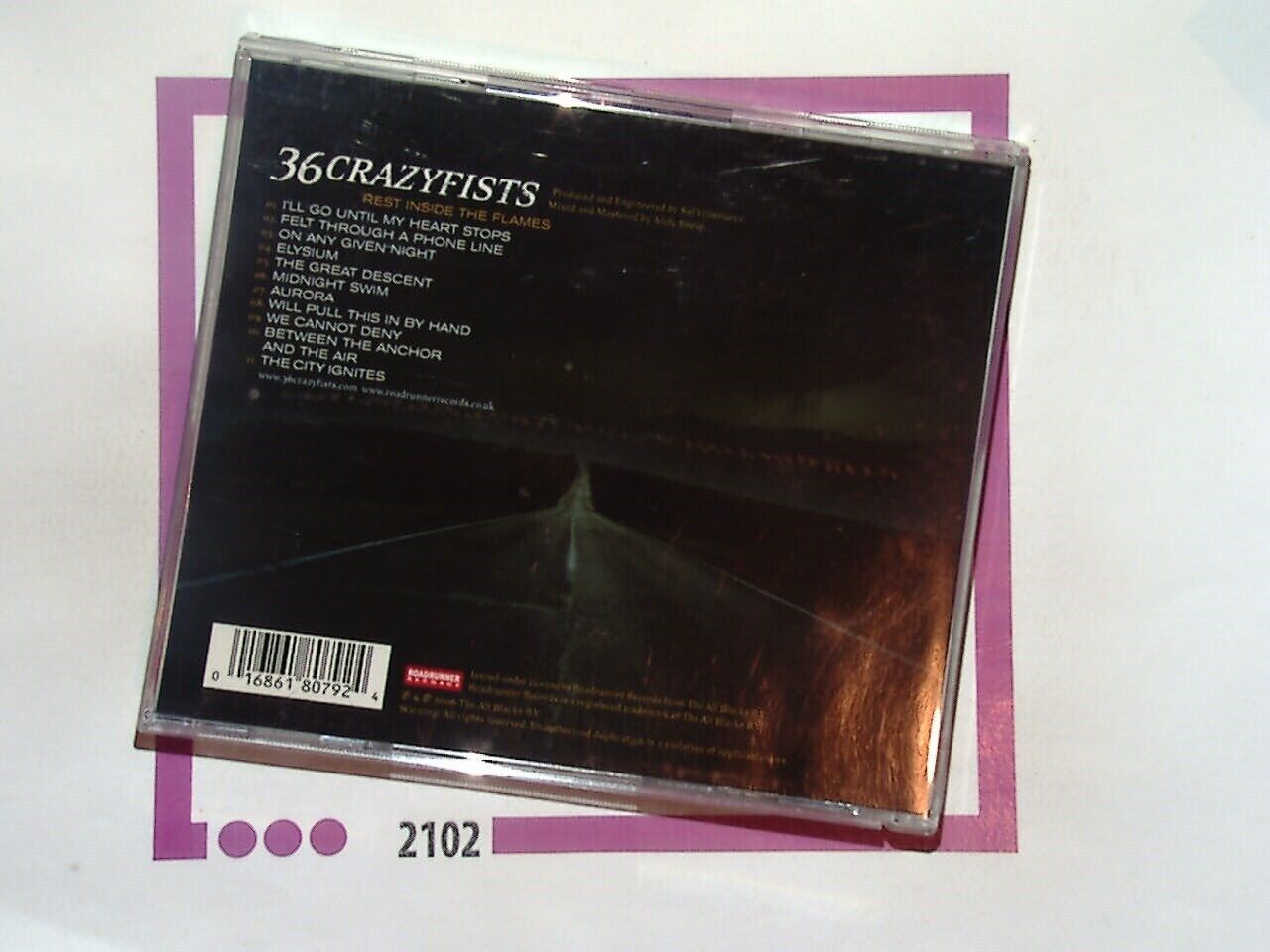 36 Crazyfists Rest Inside the Flames CD VGC