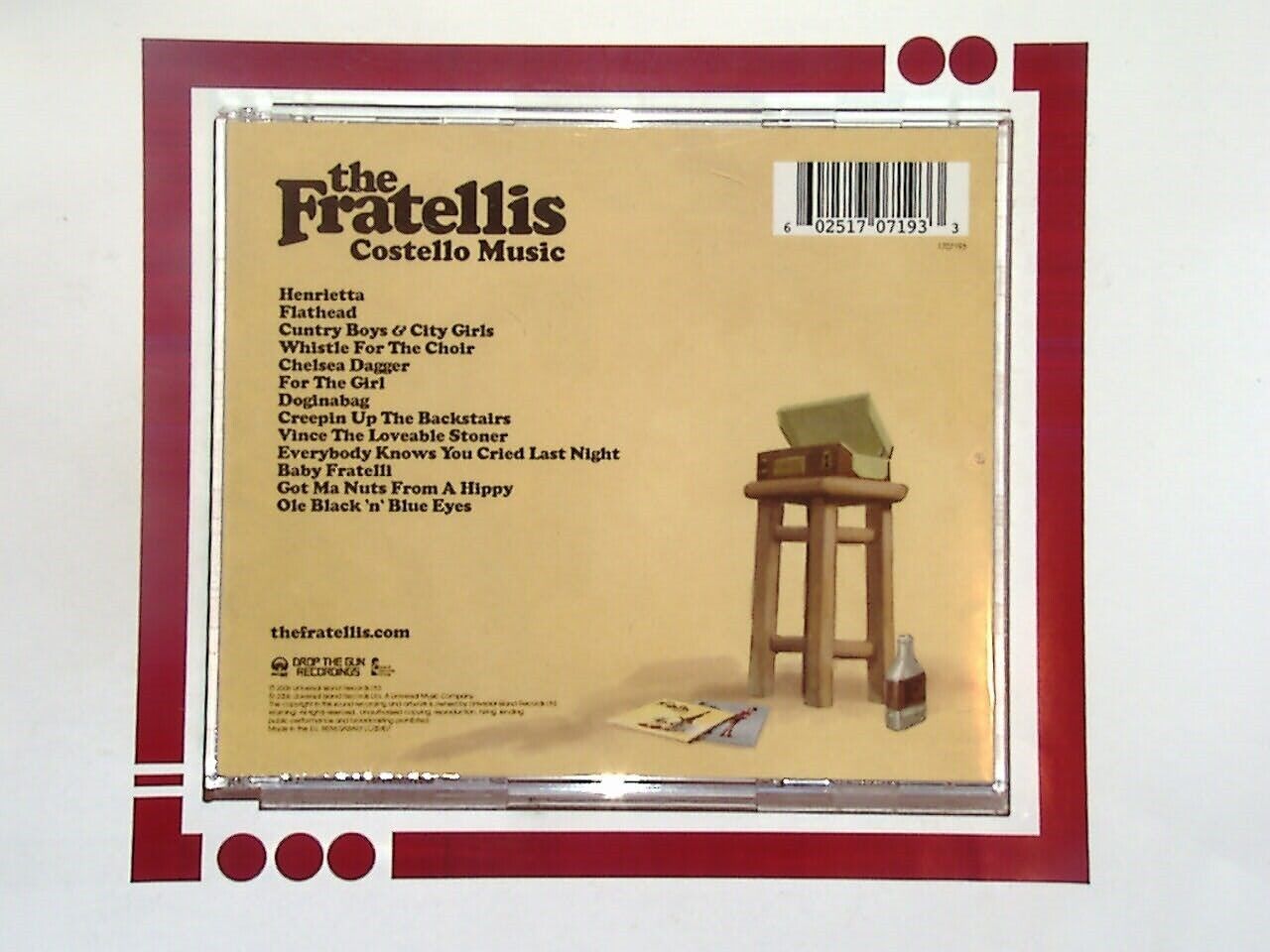 The Fratellis Costello Music CD VGC