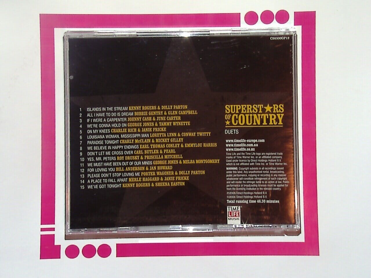 Time Life Superstars of Country Duets CD Mint