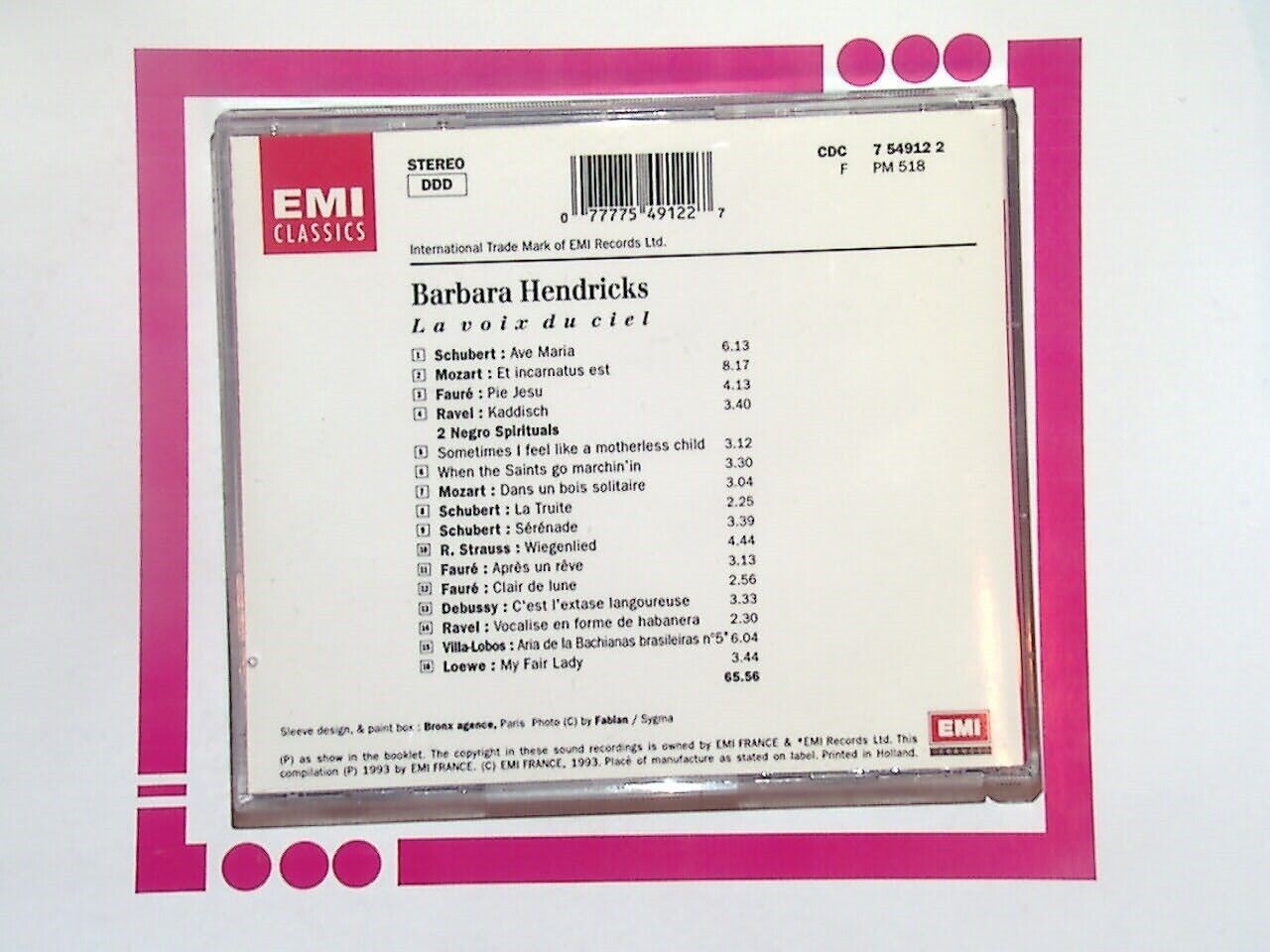Barbara Hendrix La Voix du Ciel CD Mint