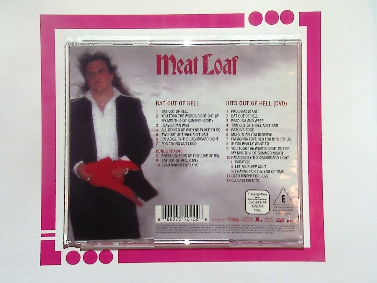 Meat Loaf – Bat Out Of Hell & Hits Out Of Hell CD + DVD Mint