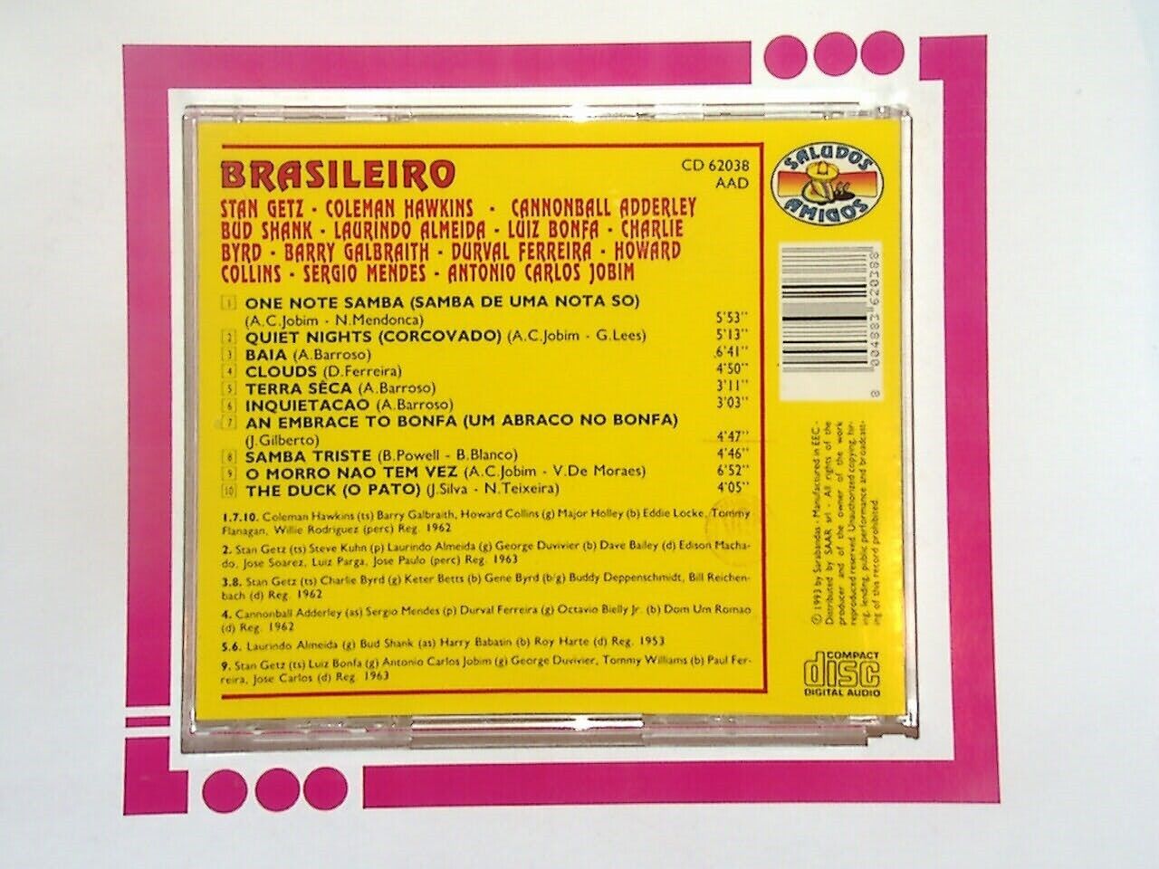 Various Brasileiro CD Mint  Saludos Amigos