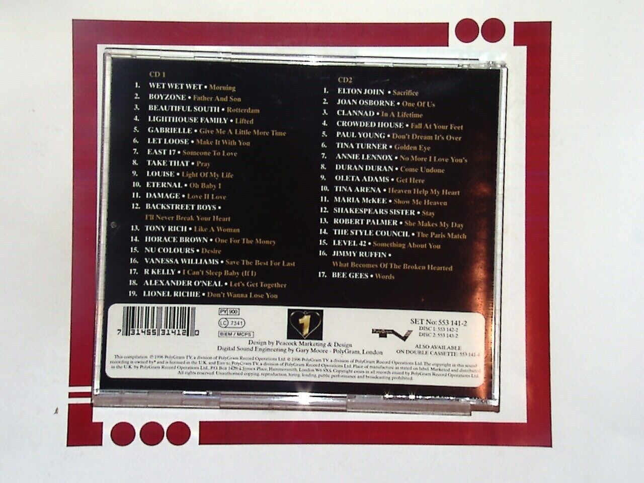 No.1 Love Album, part 2 2CD Nr Mint