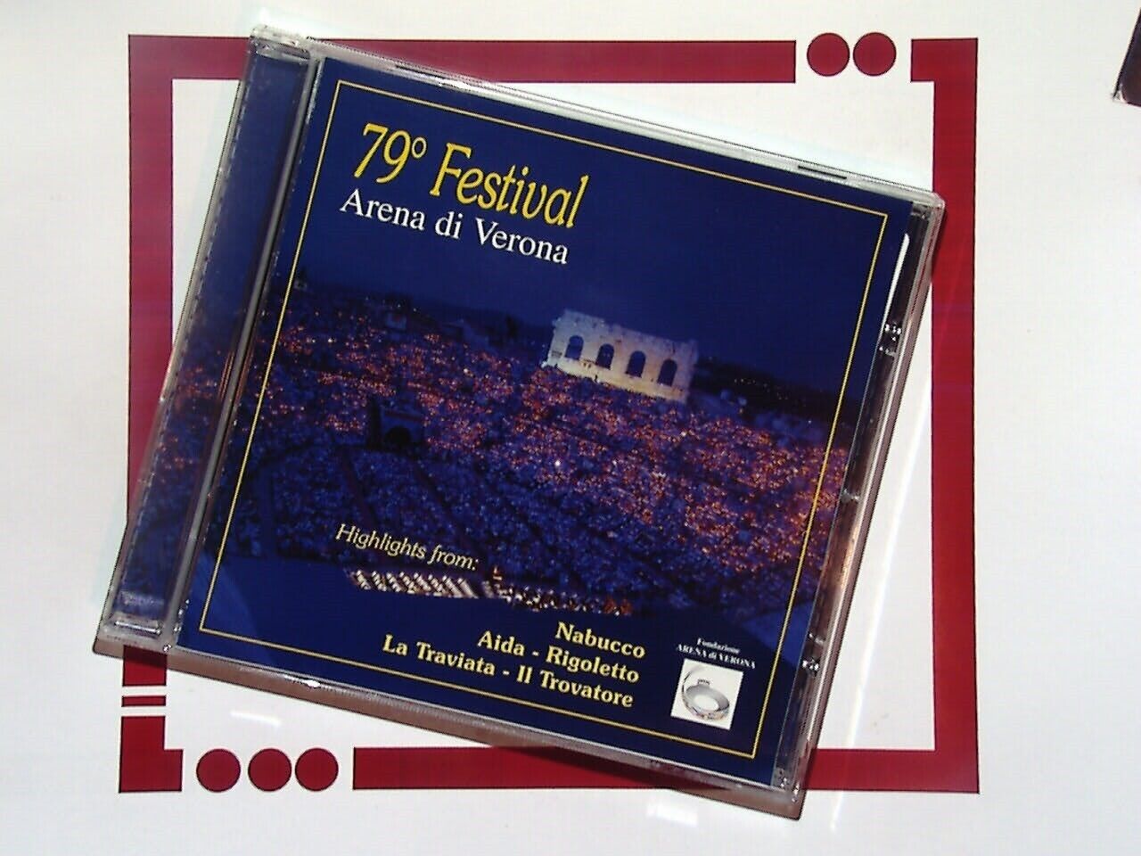79 Degree Festival Arena Di Verona Guiseppe Verdi Highlights CD VGA